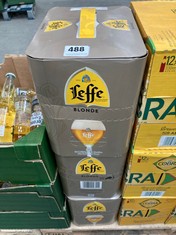 3 X PACKS OF 12 330ML LEFFE BLONDE BELGIAN BEER BBE: MAR 25