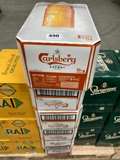 6 X PACKS OF 15 440ML CARLSBERG PREMIUM EXPORT PILSNER BBE: 10/24