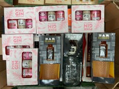 14 X ASSORTED ALCOHOL GIFT SETS TO INCLUDE PINK GIN SELECTION GIFT SET - SET OF 3