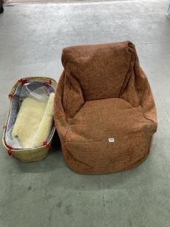 2 X ITEMS INC LARGE BEAN BAG