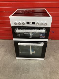 BEKO ELECTRIC CERAMIC DOUBLE OVEN MODEL: KDC653W RRP: £429.00