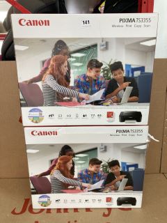 2 X CANNON PRINTER PIXMA TS3355