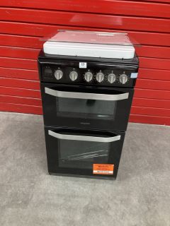 HOTPOINT 4 GAS BURNER DOUBLE OVEN MODEL: HD5G00CCBK RRP: £479.00