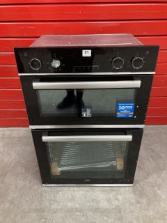 BEKO DOUBLE INTERGRATED OVEN MODEL: BBXDF25300X RRP: £399.00