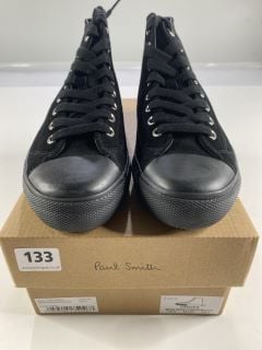 PAUL SMITH MEN'S SHOE CARVER BLACK. SIZE: 6, MADE FROM: 100% COW LEATHER UPPER/RUBBER SOLE. RRP: £195