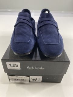 PAUL SMITH WOMENS SHOE GLYNN NAVY, SIZE-41, 100% COW LEATHER UPPER/COW LEATHER SOLE -RRP £285