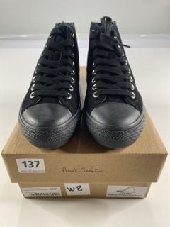 PAUL SMITH WOMEN'S SHOE CARVER BLACK. SIZE: 36, MADE FROM: 100% COW LEATHER UPPER/RUBBER SOLE. RRP: £195