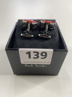 PAUL SMITH MEN CUFFLINK FIFTIES CAR, SIZE-0, 70 COPPER 30 ZINC WITH 100 ENAMEL PLATED -RRP £100