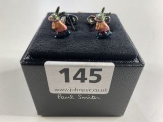 PAUL SMITH MEN CUFFLINK BUNNY, SIZE-0, 70 COPPER 30 ZINC WITH 100 ENAMEL PLATED -RRP £100