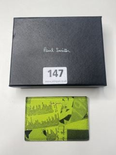 PAUL SMITH MEN'S WALLET CC SHOW COLLG. MADE FROM: 100% SHEEP LEATHER. RRP: £135