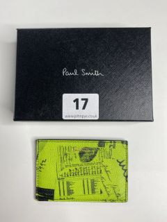 PAUL SMITH MEN'S WALLET CC SHOW COLLG. MADE FROM: 100% SHEEP LEATHER. RRP: £135