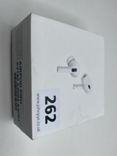 APPLE AIRPODS PRO EARBUDS IN WHITE: MODEL NO A2190 A2083 A2084 (WITH BOX & CHARGE CABLE)  [JPTN40990]