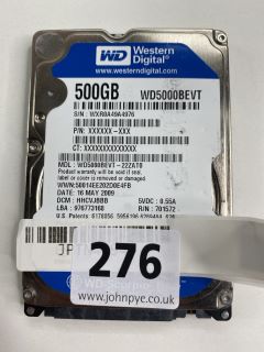 WESTERN DIGITAL 500GB SSD CARD IN SILVER. (UNIT ONLY)  [JPTN40947]