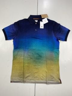 PAUL SMITH GENT'S POLO SHIRT MINERAL DEGRADE PRINT. SIZE: M, MADE FROM: 100% COTTON. RRP: £195