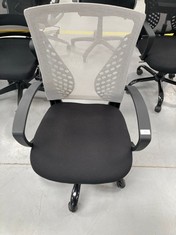 SONGMICS CHAIR MODEL OBN22 BLACK AND WHITE COLOUR.