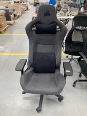 GAMING CHAIR BRAND CORSAIR BLACK COLOUR (INCOMPLETE).