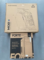 2 X COMPUTER CASES DIFFERENT MODELS INCLUDING MARS GAMING MATX MC61.