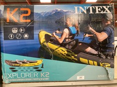 INTEX ADULT INFLATABLE KAYAK EXPLORER K2 FOR 2 PERSONS (68307).