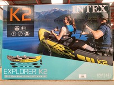 INTEX ADULT INFLATABLE KAYAK EXPLORER K2 FOR 2 PERSONS (68307).