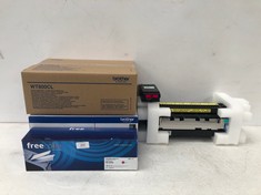 4 X PRINTER ITEMS INCLUDING DRUM UNIT MODEL DR-3300 BROTHER BRAND.