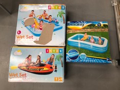 3 X OUTDOOR ITEMS INCLUDING INTEX POOL .