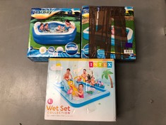 3 X OUTDOOR ACTIVITY ITEMS INCLUDING BESTWAY POOL .