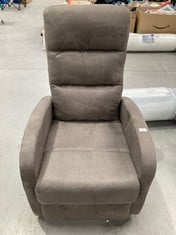 RECLINING CHAIR ASTAN BRAND GREY AND WHITE COLOUR.