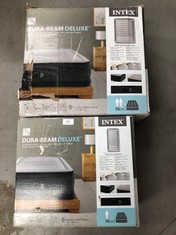 2 X INTEX INFLATABLE MATTRESSES VARIOUS MODELS AND SIZES INCLUDING DURA-BEAM DELUXE .