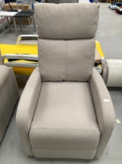 RECLINING CHAIR NEXUS BRAND GREY COLOUR (BROKEN IN THE BACK).