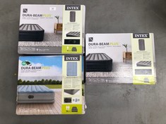 3 X INTEX INFLATABLE MATTRESSES VARIOUS MODELS INCLUDING DURA-BEAM PLUS .