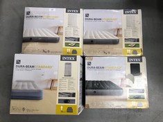 4 X INFLATABLE MATTRESSES OF VARIOUS MODELS AND SIZES INCLUDING STANDARD DURA-BEAM.