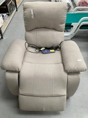 MASSAGE AND RECLINING CHAIR ASTAN BRAND GREY COLOUR (BROKEN, INCOMPLETE AND DOES NOT TURN ON).