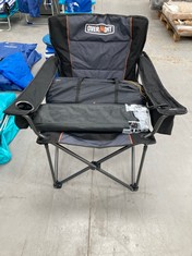 3 X CAMPING ITEMS INCLUDING BLACK OVERMONT CHAIR.