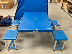 AKTIVE FOLDING OUTDOOR TABLE BLUE COLOUR.