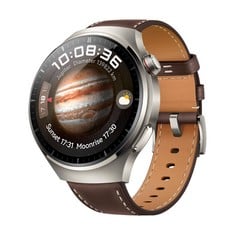 HUAWEI WATCH 4 PRO SMARTWATCH, 3D CURVED GLASS, MONITOR YOUR HEALTH, ESIM MOBILE CALLING, NEW INTERACTIONS, BATTERY LIFE UP TO 21 DAYS, COMPATIBLE WITH ANDROID AND IOS, BROWN - RRP 449€.