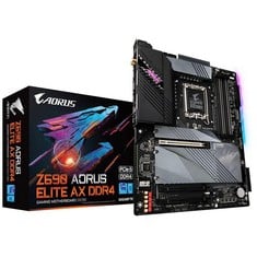 GIGABYTE Z690 AORUS ELITE AX ATX MOTHERBOARD - SUPPORTS 12TH GEN INTEL CORE PROCESSORS (LGA 1700), 16+1+2 VRM DESIGN, DDR5-6000(OC) MEMORY, THERMAL REACTIVE ARMOR, 4X PCIE 4.0 M.2 & WIFI6 802.11AX, R