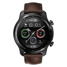 TICWATCH SMARTWATCH PRO 3 ULTRA 4G WH11013 LTE WITH VODAFONE ONENUMBER AND ORANGE ESIM QUALCOMM AND MOBVOI DUAL WEAR OS, BLOOD OXYGEN SENSING PROCESSOR SYSTEM, BLACK SCREEN, RRP: 139.99€.