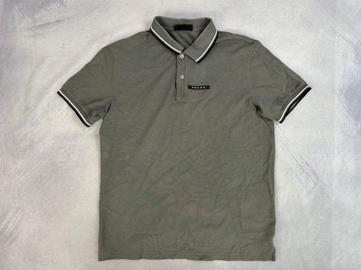 Prada Polo Shirt  - Size L (VAT ONLY PAYABLE ON BUYERS PREMIUM)