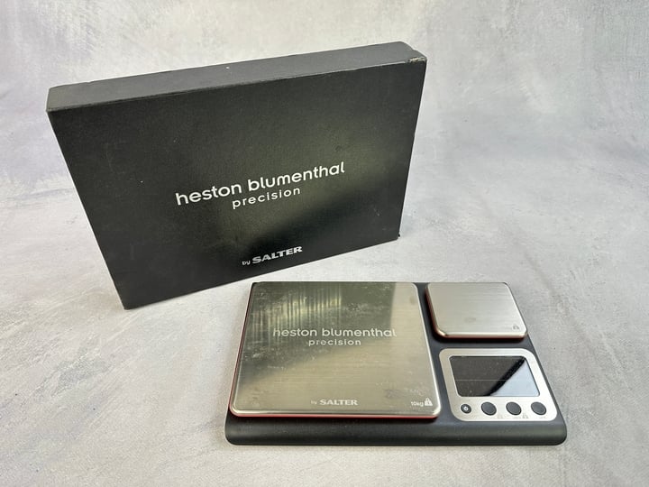 Heston Blumenthal By Salter Precision Dual Platform Scale IN Box (MPSD43995831) (VAT ONLY PAYABLE ON BUYERS PREMIUM)