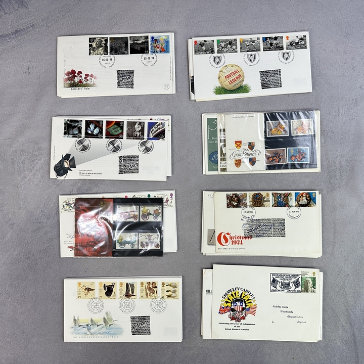 Various First Day Cover Stamp Collection, Including Diana Princess Of Wales 1961-1997, Football Legends And Christmas 1974 (X733707) (VAT ONLY PAYABLE ON BUYERS PREMIUM)