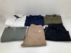 6 X JACK&JONES GARMENTS VARIOUS MAKES AND MODELS INCLUDING WHITE SHIRT SIZE L - LOCATION 22A.