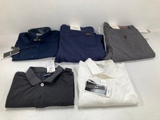 5 X JACK&JONES CLOTHING VARIOUS SIZES AND STYLES INCLUDING GREY POLO SHIRT SIZE XL - LOCATION 18A.