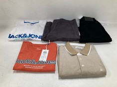 5 X JACK&JONES GARMENTS VARIOUS SIZES AND MODELS INCLUDING WHITE T-SHIRT SIZE 2XL - LOCATION 10A.