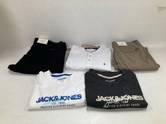 5 X JACK&JONES GARMENTS VARIOUS SIZES AND MODELS INCLUDING GREY T-SHIRT SIZE S - LOCATION 2A.