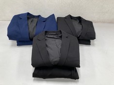 3 X JACK & JONES SUITS VARIOUS SIZES AND MODELS INCLUDING BLACK SUIT SIZE - 46 LOCATION 15A.