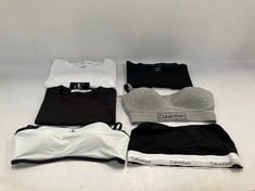 6 X CALVIN KLEIN CLOTHING ITEMS VARIOUS SIZES AND MODELS INCLUDING WHITE T-SHIRT SIZE - L LOCATION 23A .