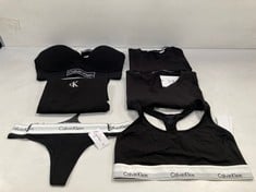 6 X CALVIN KLEIN CLOTHING ITEMS VARIOUS SIZES AND MODELS INCLUDING THONG SIZE - M LOCATION 27A.