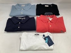 5 X GANT CLOTHING ITEMS VARIOUS SIZES AND MODELS INCLUDING BLUE POLO SHIRT SIZE - XL LOCATION 27A.