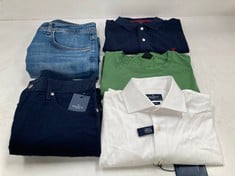 5 X HACKETT CLOTHING ITEMS VARIOUS SIZES AND MODELS INCLUDING WHITE SHIRT SIZE - 42 LOCATION 35A.