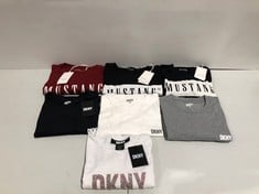 7 X GOOD BRAND T-SHIRTS VARIOUS MODELS AND SIZES INCLUDING DKNY AND MUSTANG - LOCATION 43A.